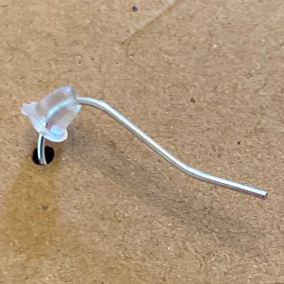 Cute green dinosaur earrings with sterling silver wires and random gift bag - Picture 5 of 7